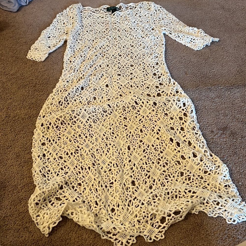 Lauren Ralph Lauren crochet dress small - Picture 2 of 6